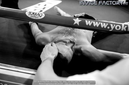 2011-04-30 Ring Rules 2614 Muay Thay - 64kg - Ivan Moscatelli ITA - Angelo Campoli ITA